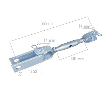 Трехточечная подвеска KUBOTA Cat I 16 x 50 x 600