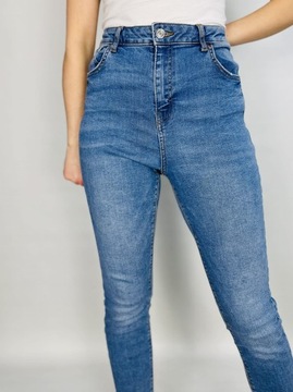 Jeansowe elastyczne spodnie rurki XL 42 Denim Co.