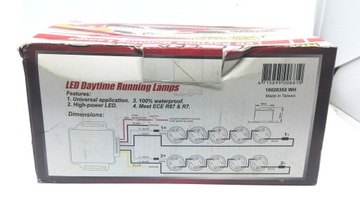 ŚWIATŁa LED DO JAZDY DZIENNEJ BIAŁE 10020355WH
