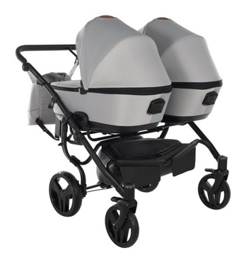 Wózek Bliźniaczy Junama Space Duo 4w1 01| FOTELIKI COSMO i adaptery bazy