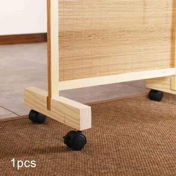 Перегородка-перегородка. Полезные складные деревянные рамы на колесиках. Коричневый