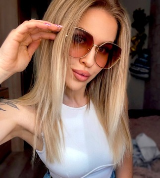 БОЛЬШИЕ СОЛНЦЕЗАЩИТНЫЕ ОЧКИ «ГЛАМУР»