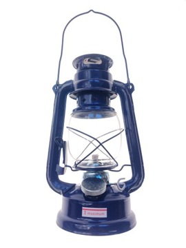 Lampa naftowa 28 cm różne kolory wozówka komplet