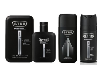 STR8 RISE ZESTAW 3cz EDT100ml + DNS75ml + SPRAY150ml