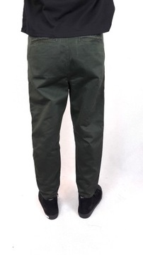 Zielone spodnie męskie jeansowe CHINO ARMY 32/32