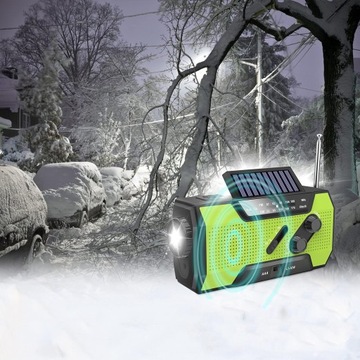 РУЧНАЯ РУЧКА С СОЛНЕЧНЫМ РАДИО FM-РАДИО АВАРИЙНЫЙ СВЕТОДИОДНЫЙ ФАКАР 2000 мАч