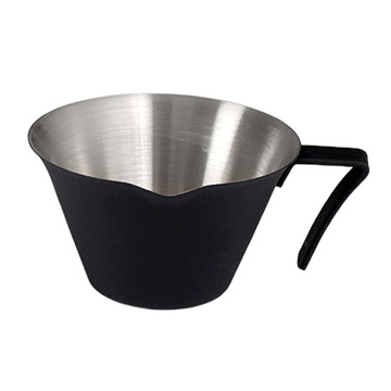 Мерная чашка для эспрессо на 100 мл с ручкой Чашка для эспрессо из нержавеющей стали, черная