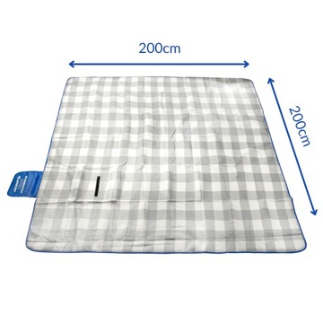 Одеяло для пикника SUN PRO 200x200см BEACH INSULATION с ручкой