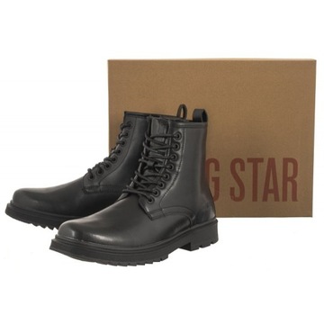 Buty Trzewiki Męskie Big Star Czarne MM174080