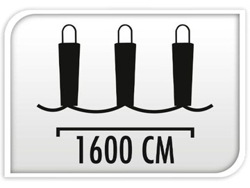ГИРЛАНДА Садовые светильники 16м 80 LED 230В - БЕЛЫЕ