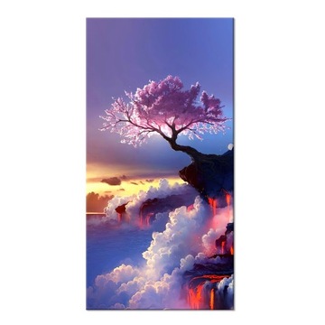 Obraz na płótnie Sakura/Wiśnia 30x60cm
