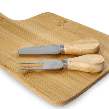 Доска для сыра BAMBOU с набором ножей 26х19 см.