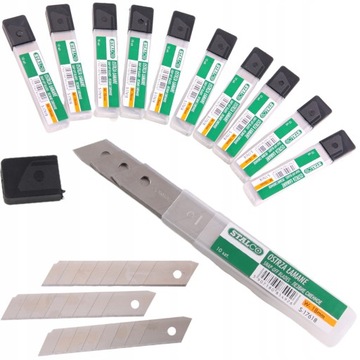 ЛЕЗВИЯ ДЛЯ ЛОМАНИЯ ЛЕЗВИЙ 100шт 18мм на замену ножа для обивки