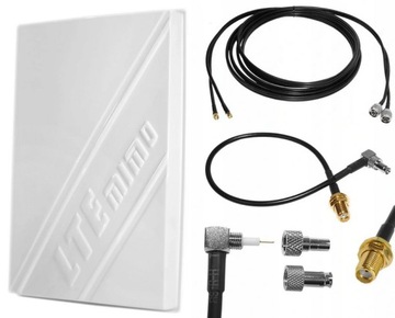 АНТЕННА для роутера ZTE HUAWEI MIMO LTE 4G 5G, МОЩНАЯ 2x14dBi, кабель 5м