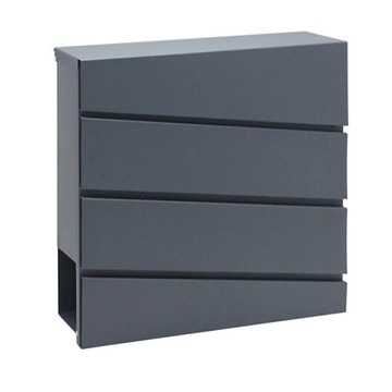 Почтовый ящик SEVERNO Home&Office с газетой, оттенки серого