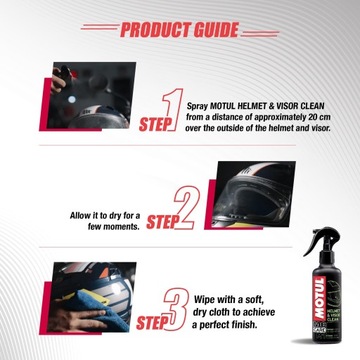 Очиститель козырька мотоциклетного шлема Quick Motul 250мл