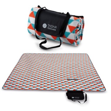 Пикник пляжный коврик флисовое одеяло с утеплителем 200х200см БОЛЬШОЙ легкий SOFT