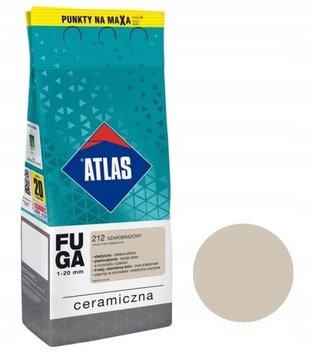 ATLAS fuga CERAMICZNA 212 szarobrązowy 2kg