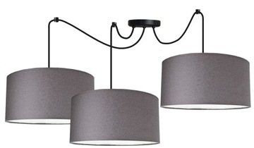 LAMPA WISZĄCA ŻYRANDOL PAJĄK ABAŻUR LED ABAŻUR