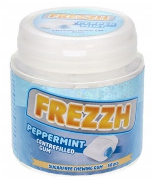 Frezzh Peppermint GUMA DO ŻUCIA BEZ CUKRU 50 szt./110g MIĘTA PIEPRZOWA