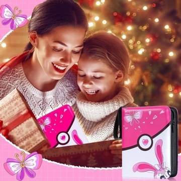 АЛЬБОМ-ПЕРЕХОДНИК ДЛЯ 504 РОЗОВЫХ КАРТ ПОКЕМОНА ДЛЯ ДЕВОЧЕК.