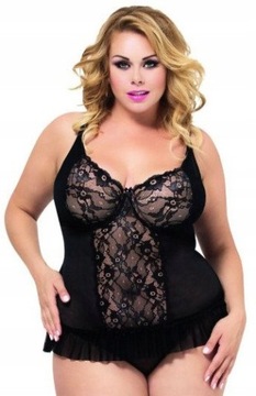 czarny gorset dla puszystej XXXL 3XL 48 50 52