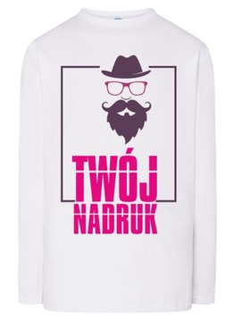 T-SHIRT KOSZULKA Z WŁASNYM NADRUKIEM NAPISEM LOGO