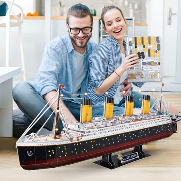 3D светодиодный пазл Cubic Fun XL 266 шт. ТИТАНИК КОРАБЛЬ