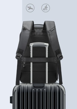 Рюкзак Bange BG-2581 для ноутбука 15,6 16,4, два отделения, вместительный, черный