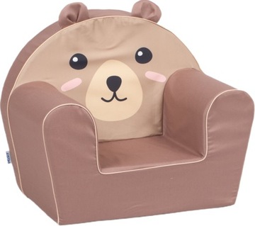Delsit- fotel z uszkami pufa dla dziecka do wypoczynku i zabawy RÓŻNE