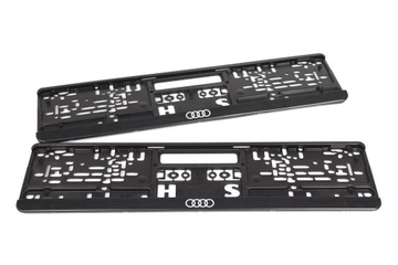 RAMKI TABLICY REJESTRACYJNEJ AUDI UNIKAT 2 SZTUKI ORYGINAŁ OD ASO