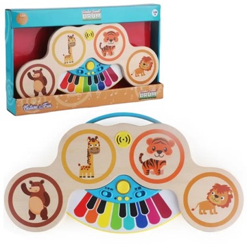 MAGICZNE PIANINO PERKUSJA DOTYKOWE 2W1 MAGIC TOUCH NAGRYWANIE + BATERIE