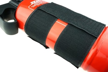 Ленточный держатель для крепления огнетушителя на липучке.