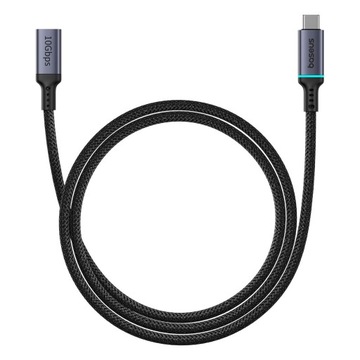 BASEUS PRZEDŁUŻACZ USB-C SZYBKI KABEL MOCNY PRZEWÓD UNIWERSALNY TYP C 1m