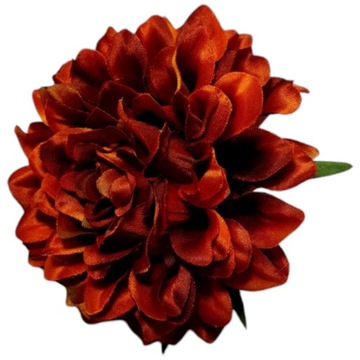 Główka wyrobowa kwiaty sztuczne Piękna DALIA Cynia fioletowa do stroików