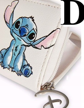 Disney Portmonetka Portfel STITCH z literą D Twojego imienia