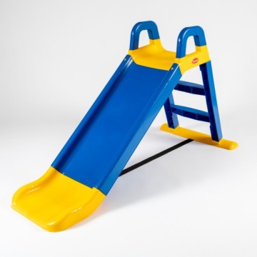 Устойчивая садовая горка для детей 140 см сине-желтая