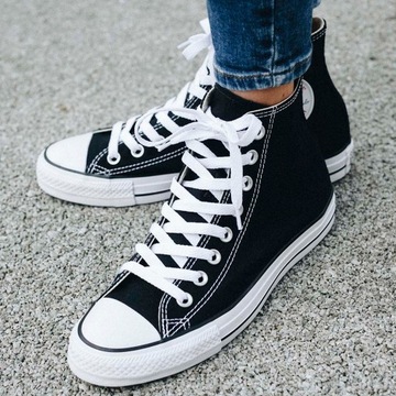 Converse buty trampki wysokie czarne Hi All Star M9160 39