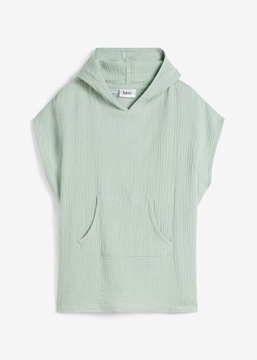 104/110 Bonprix ueh PONCHO DZIECIĘCE MUŚLINOWE