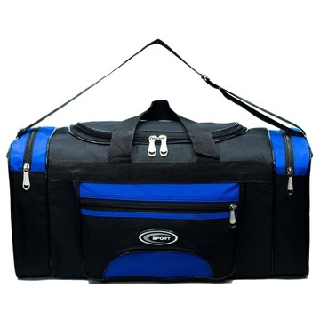 Dollcini, torba podróżna, torba sportowa, duża, 60cm, niebieska