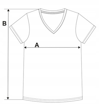 T-Shirt Damski Bawełna PREMIUM Luźna Koszulka Wygodna Dekolt V MORAJ XL