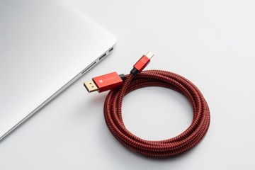Кабель Mini DisplayPort — DisplayPort, 3 м, красный