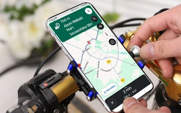 MOCNY UCHWYT REGULOWANY ROWEROWY NA TELEFON MOTOCYKL KIEROWNICĘ QUADA