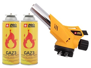 LUTLAMPA OPALARKA PALNIK GAZOWY + 2x GAZ PIEZO