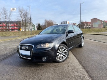 Audi A3 8P Hatchback 3d 2.0 TDI PD 140KM 2007 Audi A3 Sportback 2.0 TDI 140KM, sline, grzane fotele, klima automat, pdc, zdjęcie 1