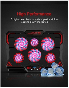 ОХЛАЖДАЮЩАЯ ПОДСТАВКА ДЛЯ НОУТБУКА 12–17 ДЮЙМОВ