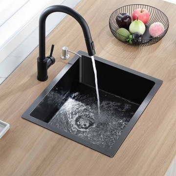 Мойка 50 х 43 см. Кухонная мойка INOX + сифон