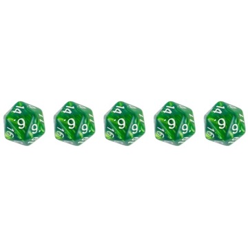 ZESTAW 5 KOSTEK K20 RPG JASTRZĘBIA TWIERDZA KOŚĆ DWUDZIESTOŚCIENNA
