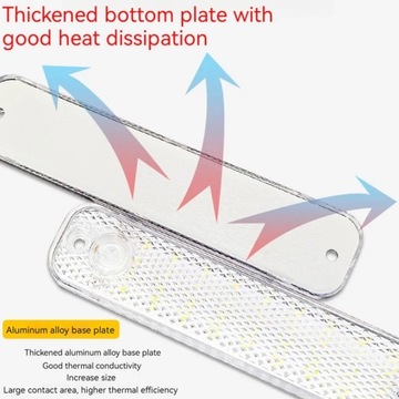 2 шт. Автомобильная лампа для чтения Светодиодная лампа багажника Потолочная лампа для внутреннего интерьера автомобиля