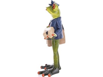 Ozdobna Figurka 16,5 x 8 x 7 cm - Żaba listonoszka Pani listonosz